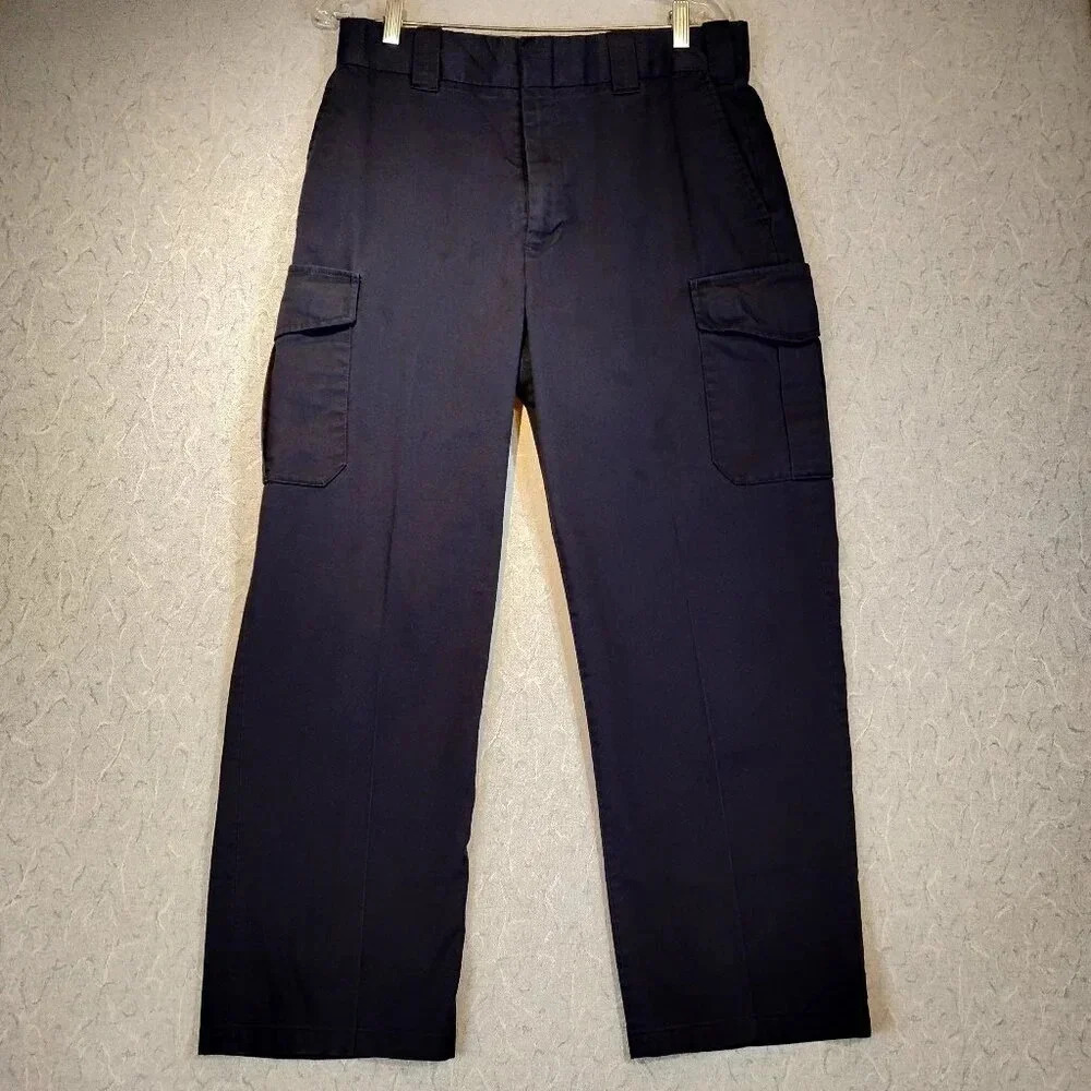 Flying Cross Men's Navy Blue Uniform Pants in Size 34  Reg